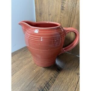 Sonoma Ceramic 64 oz Ringed Pattern Beverage Pitcher Coral/Orange Home Goods